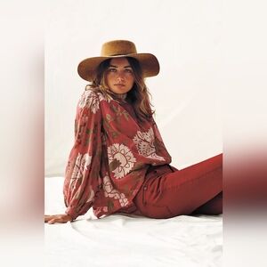 Anthropologie Payal Pratap Rhododendron Blouse